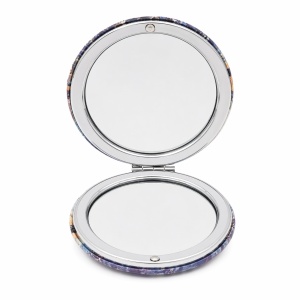 Set 12 oglinzi cosmetice rotunde cu delfini, 7cm, modele colorate, compacte - Img 3