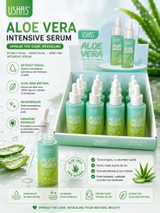 Set 12 Seruri Faciale cu Aloe Vera USHAS – Hidratare Intensivă, Calmarea și Revitalizarea Tenului - Img 2