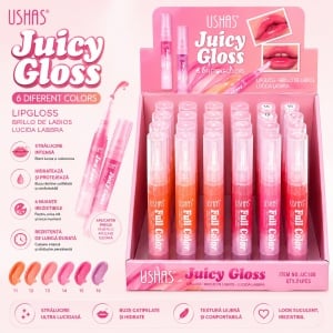 Set 24 Luciu de Buze USHAS Juicy Gloss – 6 Nuanțe Strălucitoare, Hidratare Intensă - Img 2