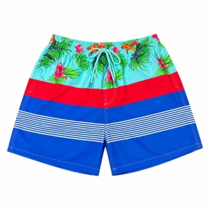 Set 5 Sorturi de Baie Bărbați cu Imprimeu Tropical Multicolor – Mărimi Asortate Incluse