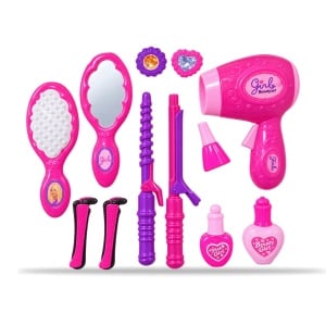 Set de înfrumusețare pentru fetițe cu accesorii de păr și machiaj, 3 ani+