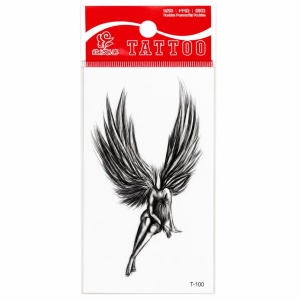 Tatuaj Temporar Semipermanent Înger cu Aripi- 10 cm