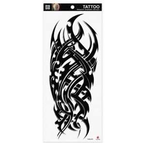 Tatuaj Temporar Semipermanent Tribal Negru – Design Abstract Premium, 45 cm, Rezistent la Apă