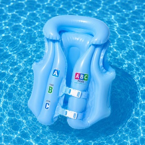 Vesta gonflabila inot copii 20–30 kg albastru, marime B, pentru piscina si mare - Img 3