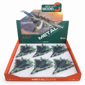 Avion de lupta jucarie metalic cu lumini si sunete model realist 22 cm - Img 2