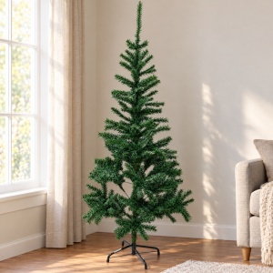 Brad de Craciun Crengosul artificial, 1,8 m, 350 crengute, suport metalic, verde - Img 3