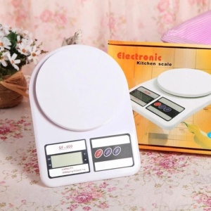 Cântar de Bucătărie Electronic, Alb, Plastic, Afișaj Digital, Capacitate 5 kg - Img 4