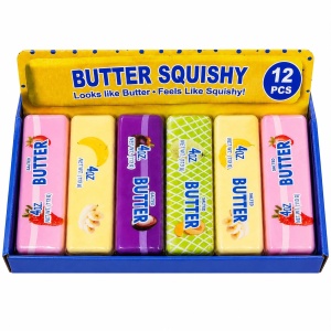Jucărie Antistres Squishy Butter cu Fructe, 13 cm, Moale și Elastică, Model Aleatoriu - Img 3