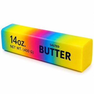 Jucărie Antistres Squishy Butter Multicolor Slow Rising, 23 x 4 cm, Super Moale și Elastică - Img 2