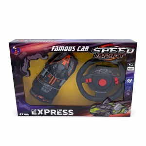 Masina telecomandata cu volan si drift, model sport negru, Famous Car Express - Img 2
