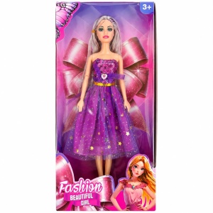 Păpușă Fashion Beautiful Girl pentru Fetițe 3+ – Model Aleatoriu, Rochie Elegantă de Prințesă
