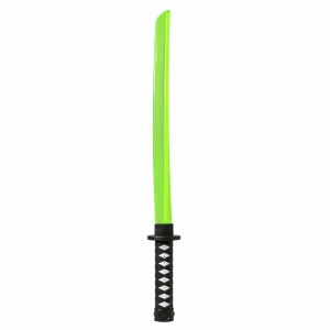 Sabie verde cu teacă și lumini LED, 67 cm – sabie de jucărie din plastic pentru copii - Img 2