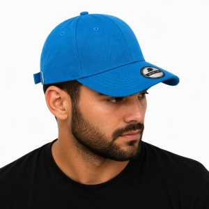 Sapca albastru neon reglabila unisex, stil casual - Img 3