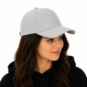 Sapca gri reglabila unisex, stil casual simplu - Img 2