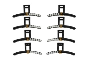 Set 12 Cleme Par 14cm cu Perle si Detalii Aurii , Accesorii Elegante Premium - Img 2
