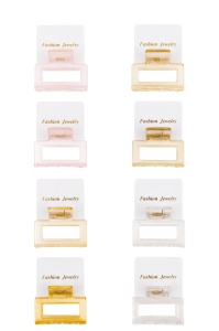 Set 12 Cleme Par 5cm Pastel Transparent , Accesorii Rezistente pentru Coafuri