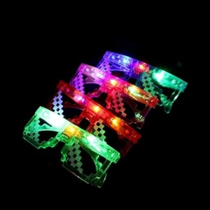 Set 12 ochelari LED, lumini colorate, culori mixte - Img 4