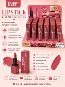 Set 24 Rujuri Mate USHAS Kiss Me – Culoare Intensă, Textură Catifelată și Rezistență Îndelungată - Img 2