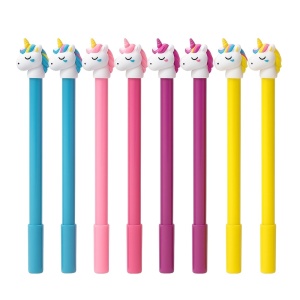 Set 48 Pixuri Unicorn Happy Every Day , Culori Pastel, Topper 3D Unicorn