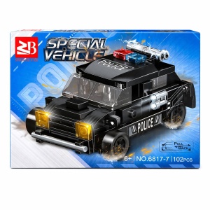 Set 8 jocuri constructie vehicule politie copii, modele diferite, 71-113 piese - Img 2