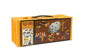 Set Jucarii Santier Truck Series , Cutie Tip Container, Vehicule Constructii, 37x17 cm - Img 2
