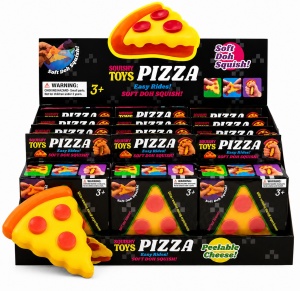 Squishy Antistres in forma de Pizza pentru Copii – Jucărie Moale și Elastică