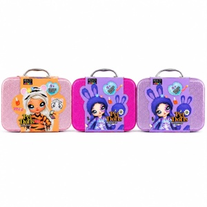 Trusă de Machiaj pentru Copii cu 9+ Surprize, Beauty Make-Up Pet Dolls, Valiză Glitter, Culoare Aleatorie - Img 3