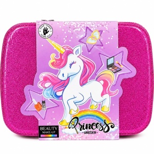 Trusă de Machiaj Unicorn pentru Copii în Geantă Elegantă – Set Cosmetic cu Oglindă și Accesorii, Culoare Aleatorie - Img 5