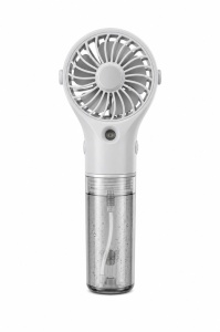 Ventilator portabil cu pulverizare apa, 4 trepte viteza, rezervor apa, reincarcabil USB, alb - Img 4