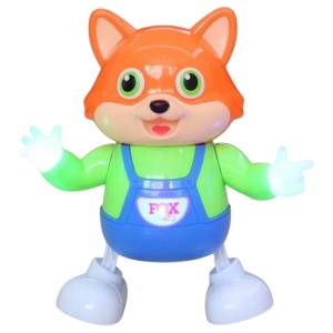 Figurina interactivă Vulpe Dansatoare cu muzică și lumini, din plastic, 13,5x21x13 cm - Img 2