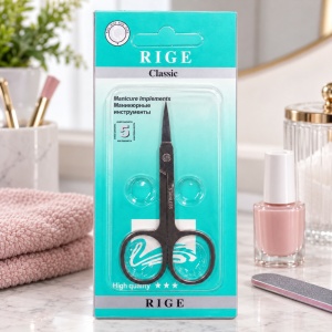 Forfecuță de manichiură RIGE Classic, din inox, cu vârf ascuțit - Img 3