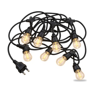 Ghirlandă exterior interconectabilă, 10 m, 10 becuri LED de 10 cm, lumină caldă - Img 2
