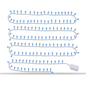 Instalatie LED tip Liniara, 30 m, 240 LED, Albastru, Fir Alb, Jocuri de Lumini - Img 5