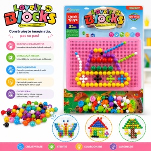 Joc Educativ cu Pioni , model tanc, pentru Copii – Joc Creativ DIY - Img 2