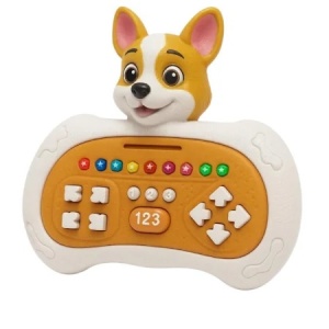 Joc interactiv cu cățel, lumini și numere 1-2-3 – jucărie educativă cu baterii