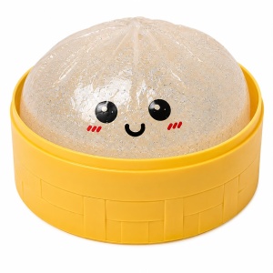 Jucărie Antistres Squishy Dumpling Gigant cu Gel și Sclipici, 15 cm, Super Elastică, Model Surpriză - Img 4
