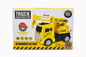 Jucarie camion cu excavator, lumini si sunete, 18 cm - Img 2