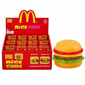 Jucărie Squishy Antistres Hamburger, Moale și Elastică, Reutilizabilă, Reduce Stresul, Pentru Copii 3+