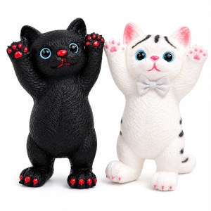 Jucărie Squishy Pisică 20 cm – Antistres, Super Moale, Model Pisicuță pentru Copii, Culoare aleatorie