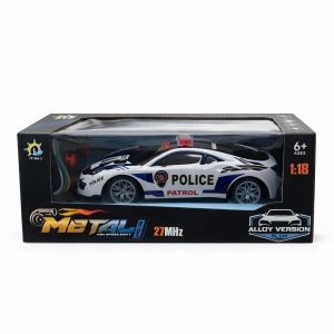 Masinuta politie cu telecomanda, lumini si sunete, control complet, 29 cm