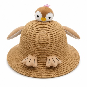 Palarie de Vara Maro pentru Copii, cu Design Pinguin si Protectie UV