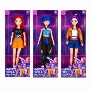 Păpușă Fashion pentru Fetițe – Păr Lung, Articulații Mobile, 3 Stiluri, Model Aleatoriu, 3+ Ani