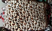 Patura Cocolino Pufoasa Animal Print Leopard, Crem/Maro/Negru, 200x220 cm