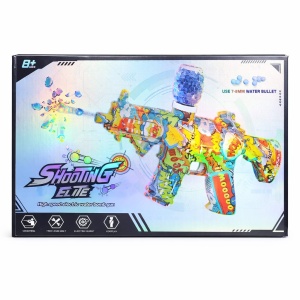 Pistol jucarie electric tip carabina, design colorat graffiti, efecte vizuale, model modern - Img 2