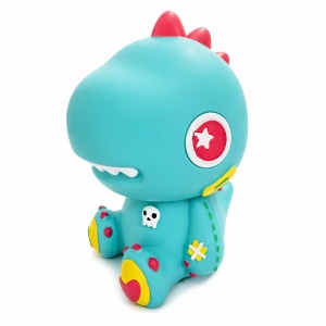 Pușculiță dinozaur albastru 22 cm – design simpatic pentru copii - Img 4