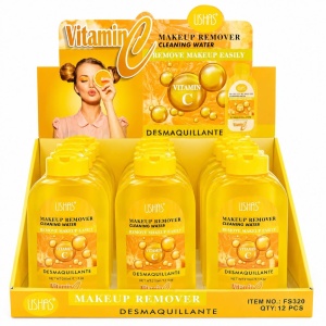 Set 12 Apă Micelară Demachiantă cu Vitamina C USHAS 210 ml – Curățare Delicată și Luminozitate