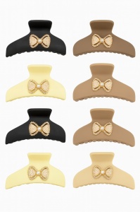 Set 12 Cleme Par 11cm cu Funda cu Perle , Accesorii Elegante Mat pentru Coafuri - Img 2