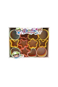 Set 12 Forme Rainbow Magic pentru Joaca Creativa , Inimi Stele Flori - Img 2