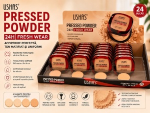 Set 24 Pudre Compacte USHAS Pressed Powder 24H Fresh Wear – Efect Matifiant și Acoperire Naturală - Img 2