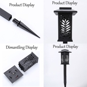 Set 6 Lampi Solare Gradina LED Lumina Calda cu Tarus, Iluminat Exterior Decorativ - Img 5